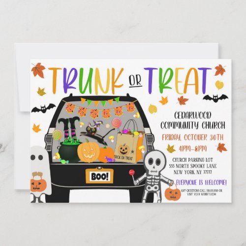 Trunk or Treat Invitation