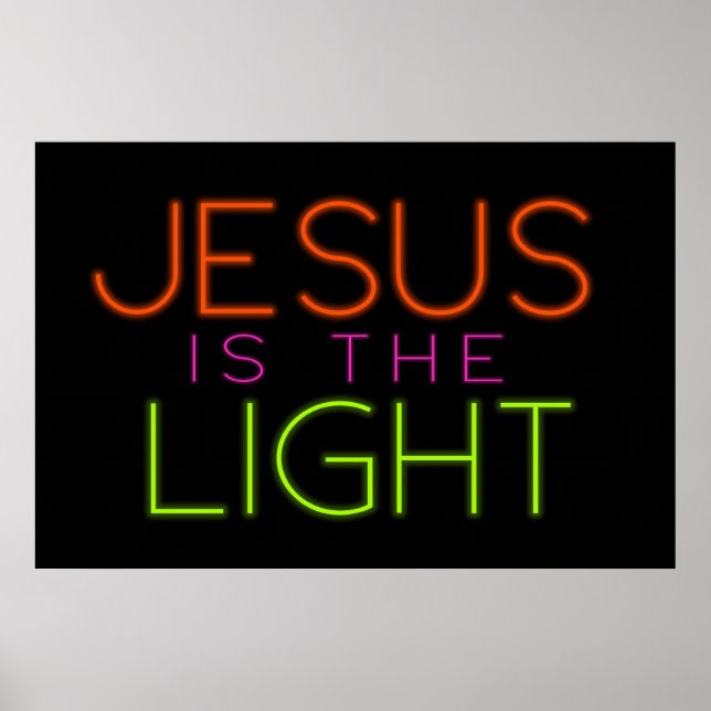 Trunk or Treat Poster, Jesus is the Light, Glow Poster (Front)