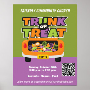 Trunk or Treat School Community Poster