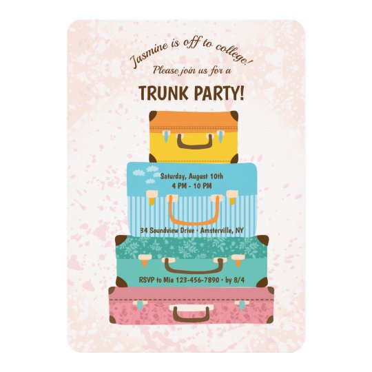 Trunk Party Female Invitation