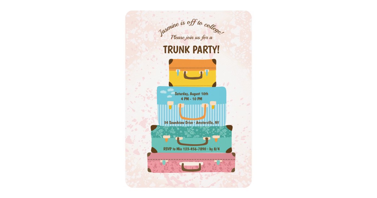 Trunk Party (Female) Invitation