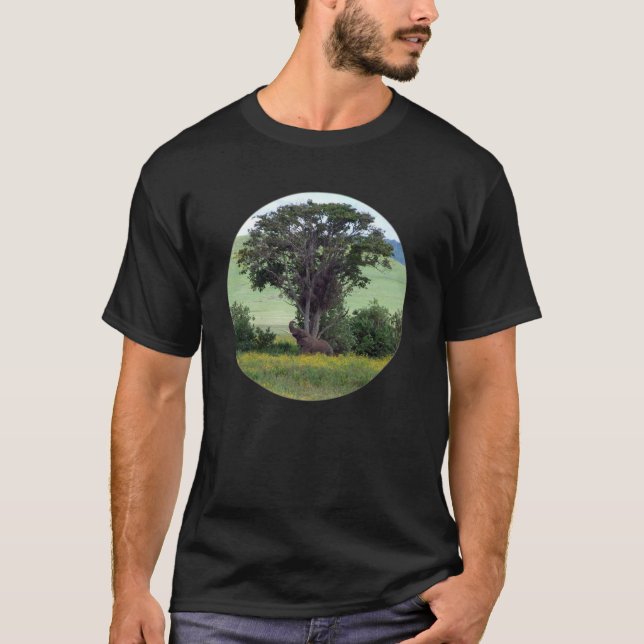 Trunk to the Breeze – Ngorongoro African Elephant T-Shirt (Front)