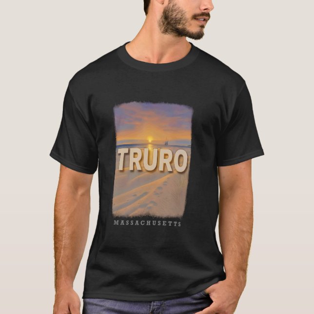 Truro Massachusetts MA Corn Hill Beach Sunset SD66 T-Shirt (Front)