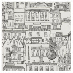 Truro toile black pearl fabric