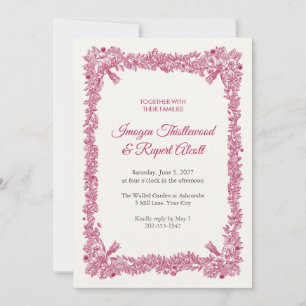 Trussed Bunchlet Wedding Invitation
