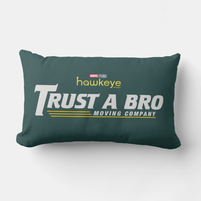 Trust A Bro Moving Company Lumbar Pillow (Front)