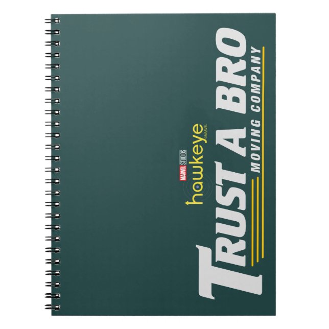 Trust A Bro Moving Company Notebook (Front)