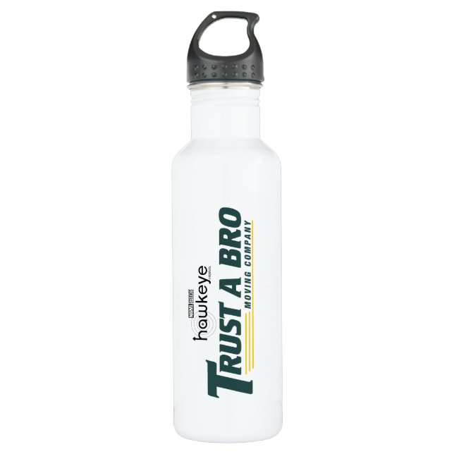 Trust A Bro Moving Company Stainless Steel Water Bottle (Front)