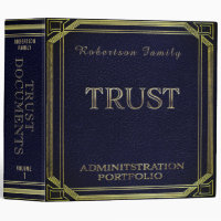 Trust Administration Portfolio 3 Ring Binder