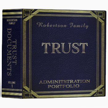 Trust Administration Portfolio 3 Ring Binder by MemorialGiftShop at Zazzle