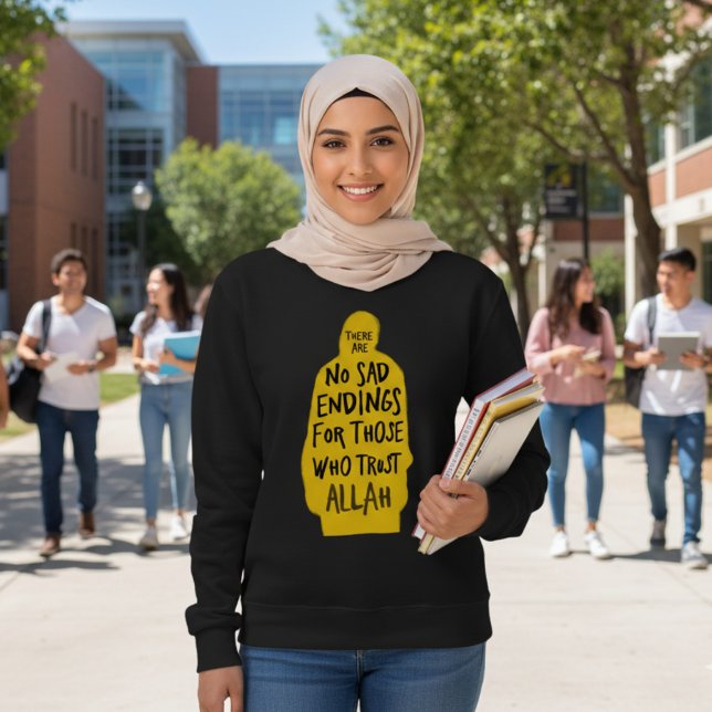 Trust Allah black Sweatshirt (Creator Uploaded)