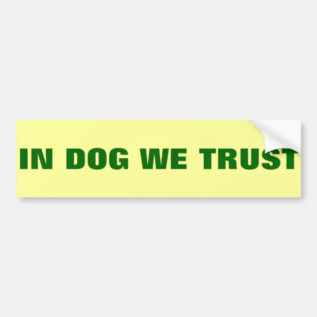 Trust Bumper Sticker | Zazzle