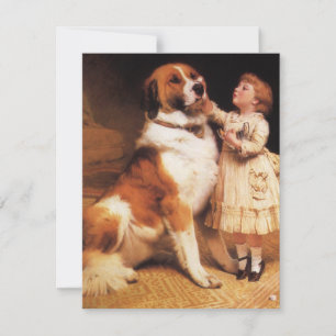 Trust by Charles Burton Barber, Saint Bernard Dog