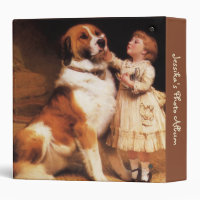 Trust by Charles Burton Barber Saint Bernard Dog Binder