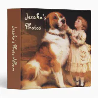 Trust by Charles Burton Barber Saint Bernard Dog Binder