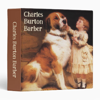 Trust by Charles Burton Barber, Saint Bernard Dog Binder