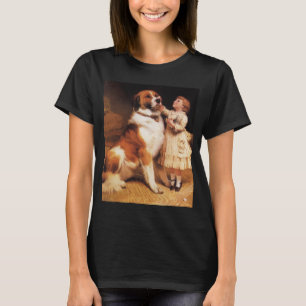 Trust by Charles Burton Barber, Saint Bernard Dog T-Shirt