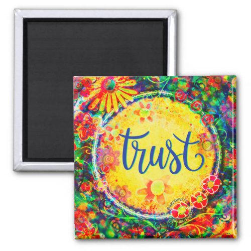 Trust Colorful Fun Inspiring Inspirivity Magnet