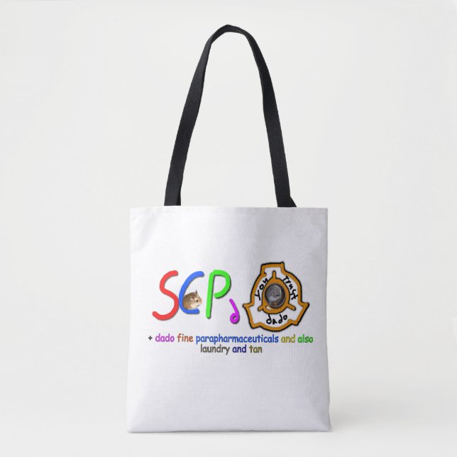 trust dado fine SCP tote bag (Front)