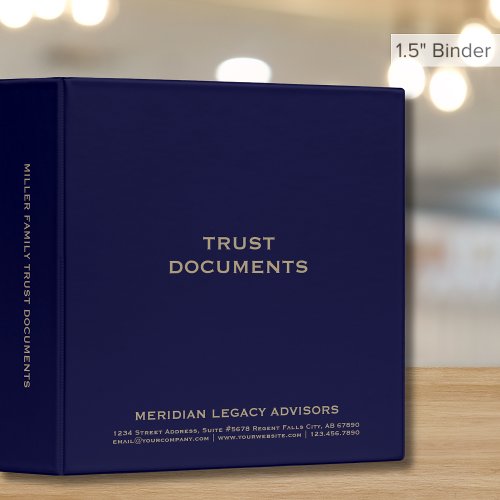 Trust Documents 15 inch 3 Ring Binder