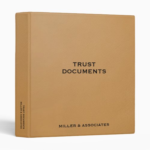 Trust Documents Estate Planning Binder