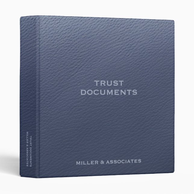 Trust Documents Estate Planning Binder (Front/Spine)