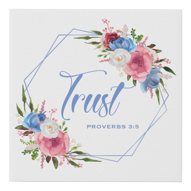 Trust  faux canvas print (Front)