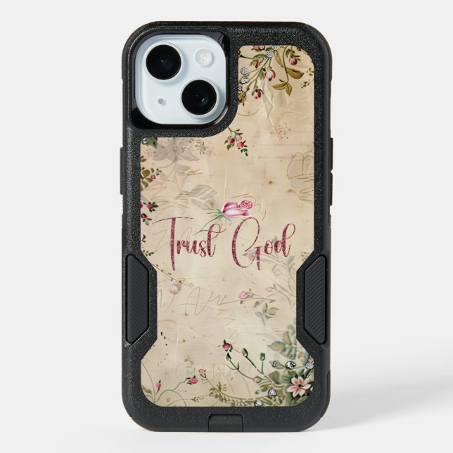 Trust God Faith Christian iPhone 15 Case (Back)