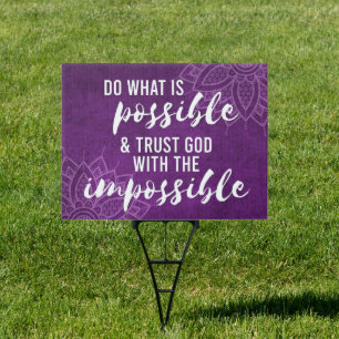 Trust God Inspiring Christian Sign