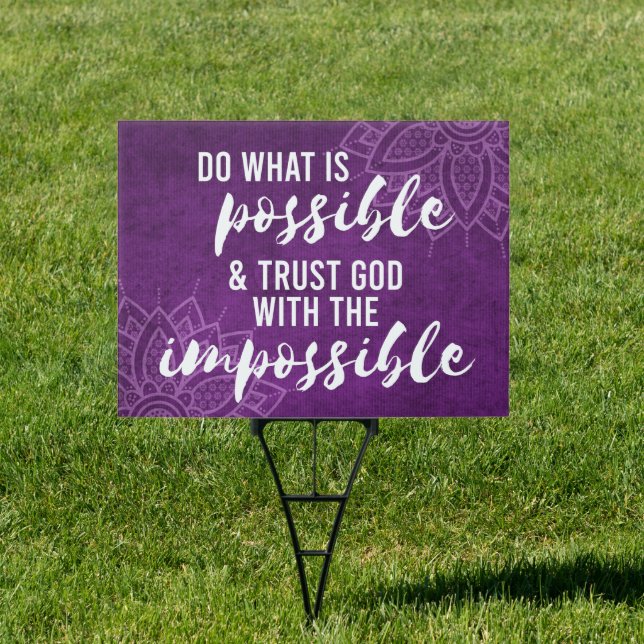 Trust God Inspiring Christian Sign (Insitu)