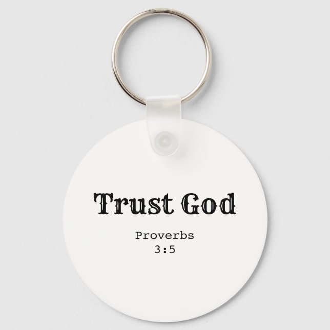 Trust God Keychain (Front)