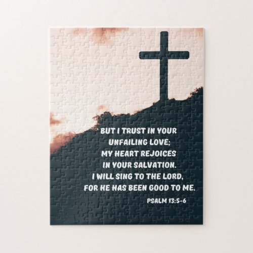 Trust God Psalm 135_6 Bible Verse Christian Jigsaw Puzzle