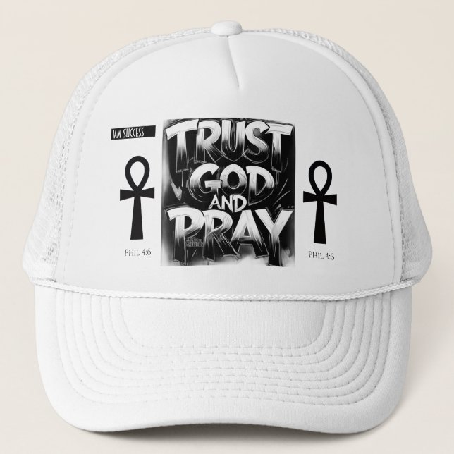 TRUST GOD TRUCKER HAT (Front)