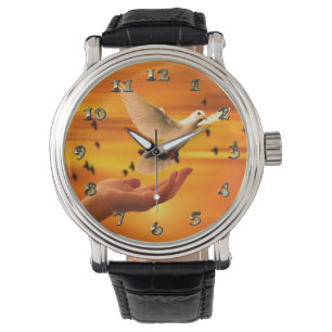 Trust God with Dove in Hand Watch