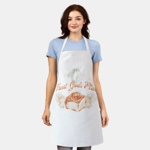 Trust God's Plan - Cinnamon Roll Apron