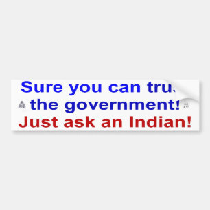 trust goverment bumper sticker