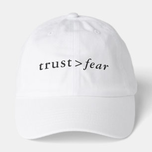 Trust Greater Than Fear Mathematical Formula Light Hat