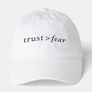 Trust Greater Than Fear Mathematical Formula Light Hat