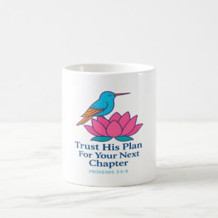 Trust His Plan Hummingbird & Lotus Mug