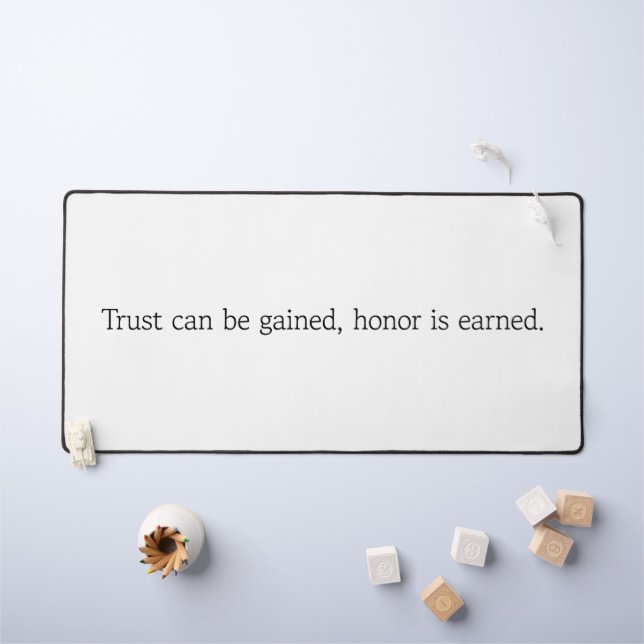 Trust & Honor Desk Mat (Kids Table)