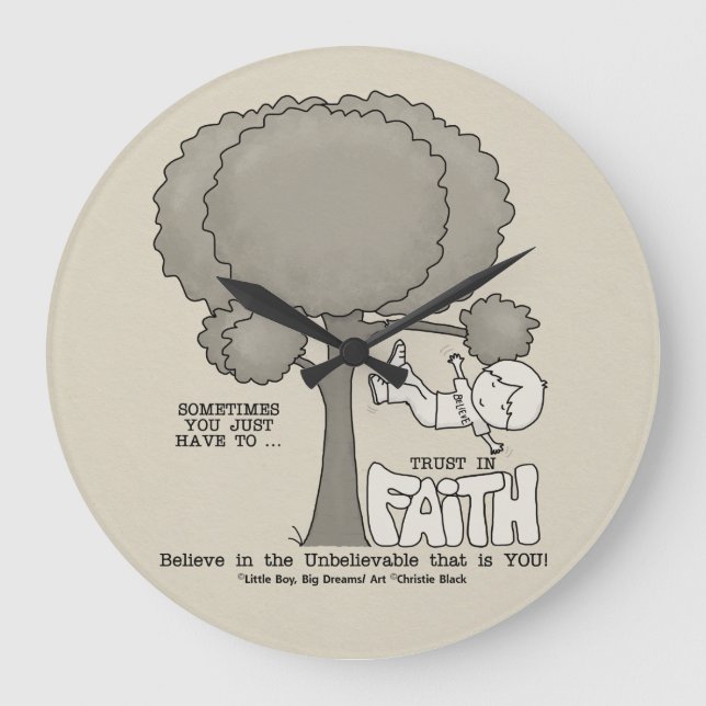 Trust in Faith Large Clock (Front)