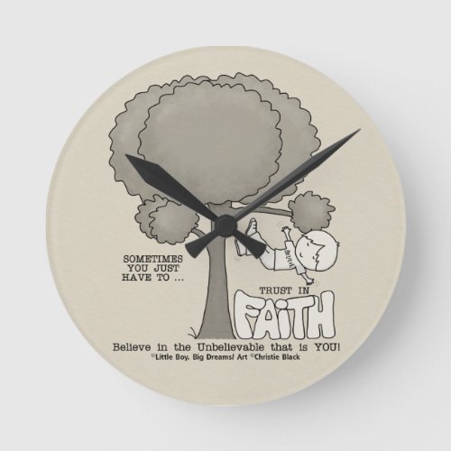 Trust in Faith Round Clock