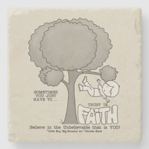 Trust in Faith Stone Coaster