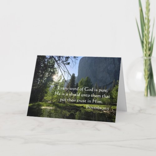 Trust in God Adult Baptism Card