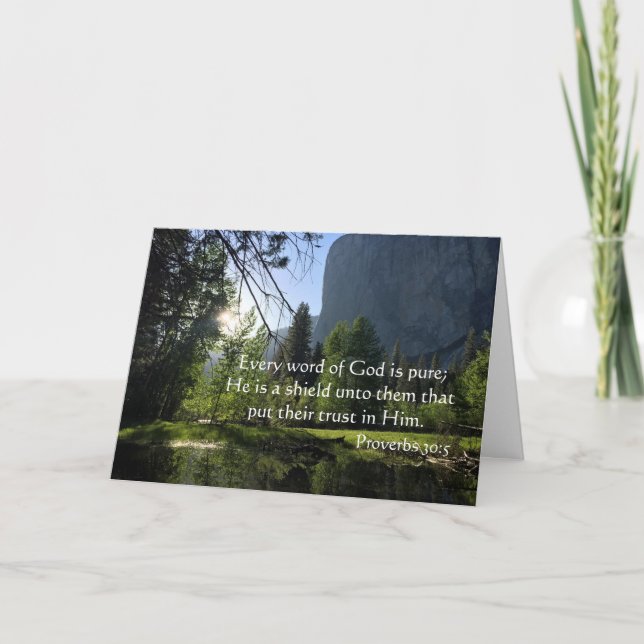 Trust in God Adult Baptism Card (Front)