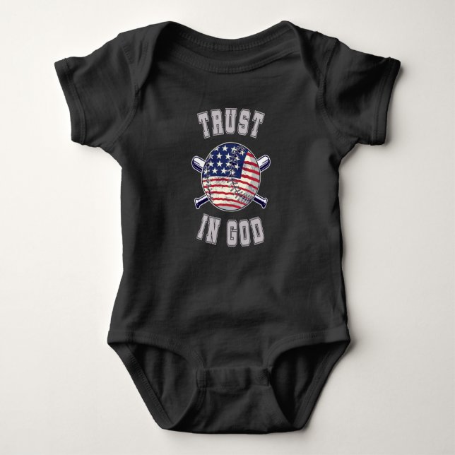 Trust in God Baby Bodysuit (Front)