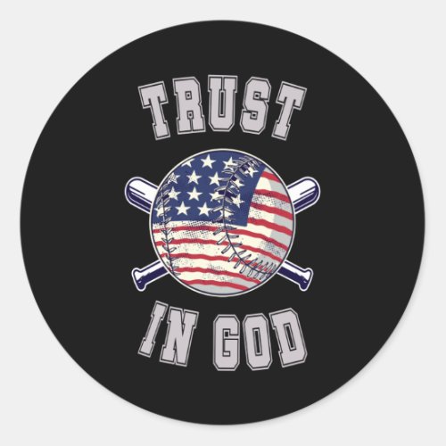 Trust in God Classic Round Sticker