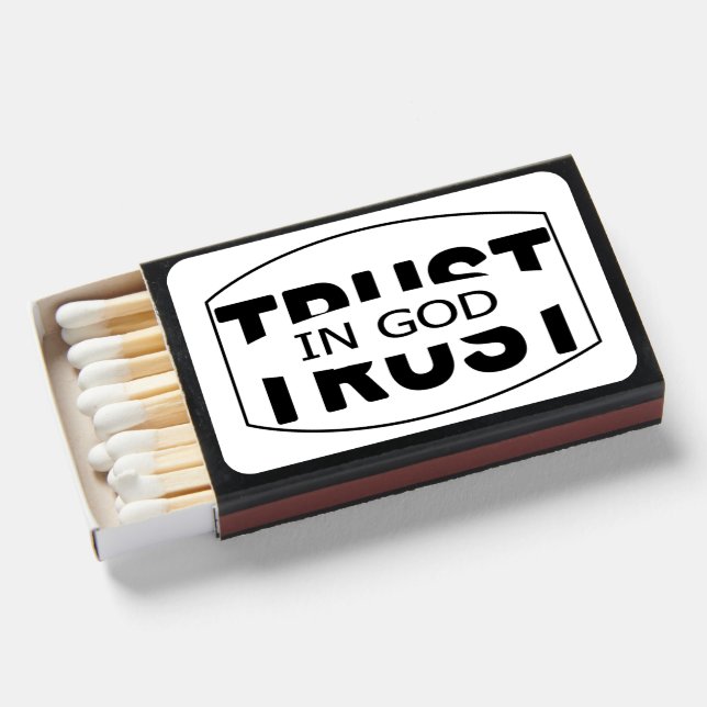 TRUST IN GOD MATCHBOXES (Front Open)