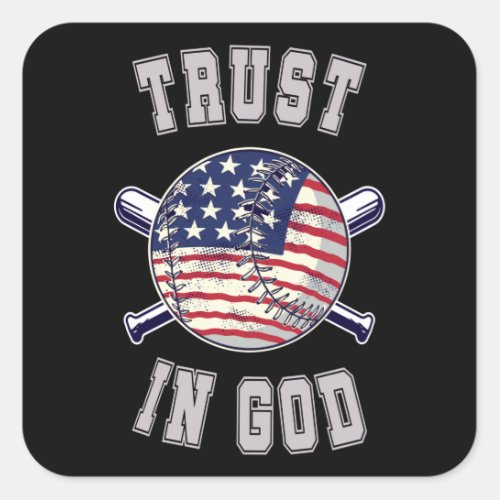 Trust in God Square Sticker