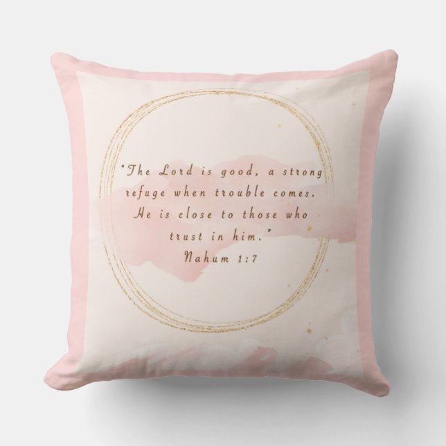 Trust In Him Throw Pillow (Front)